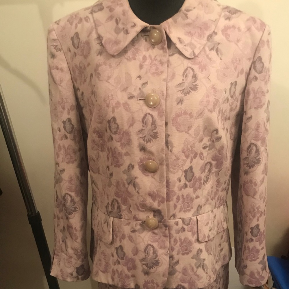 Casual Corner gray and lavender jacket